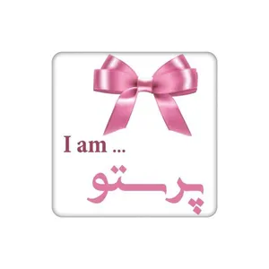 زیرلیوانی طرح اسم پرستو کد    5160633