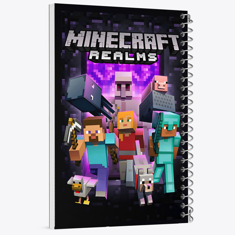 دفتر مشق 50 برگ خندالو طرح ماینکرافت (Minecraft) کد N5193