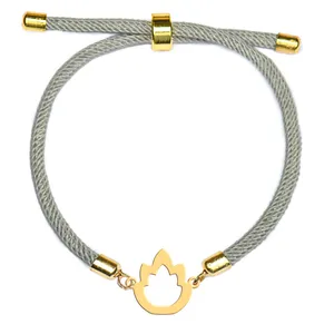 دستبند طلا 18 عیار دخترانه وی وی گلد گالری مدل آتش کد S2183