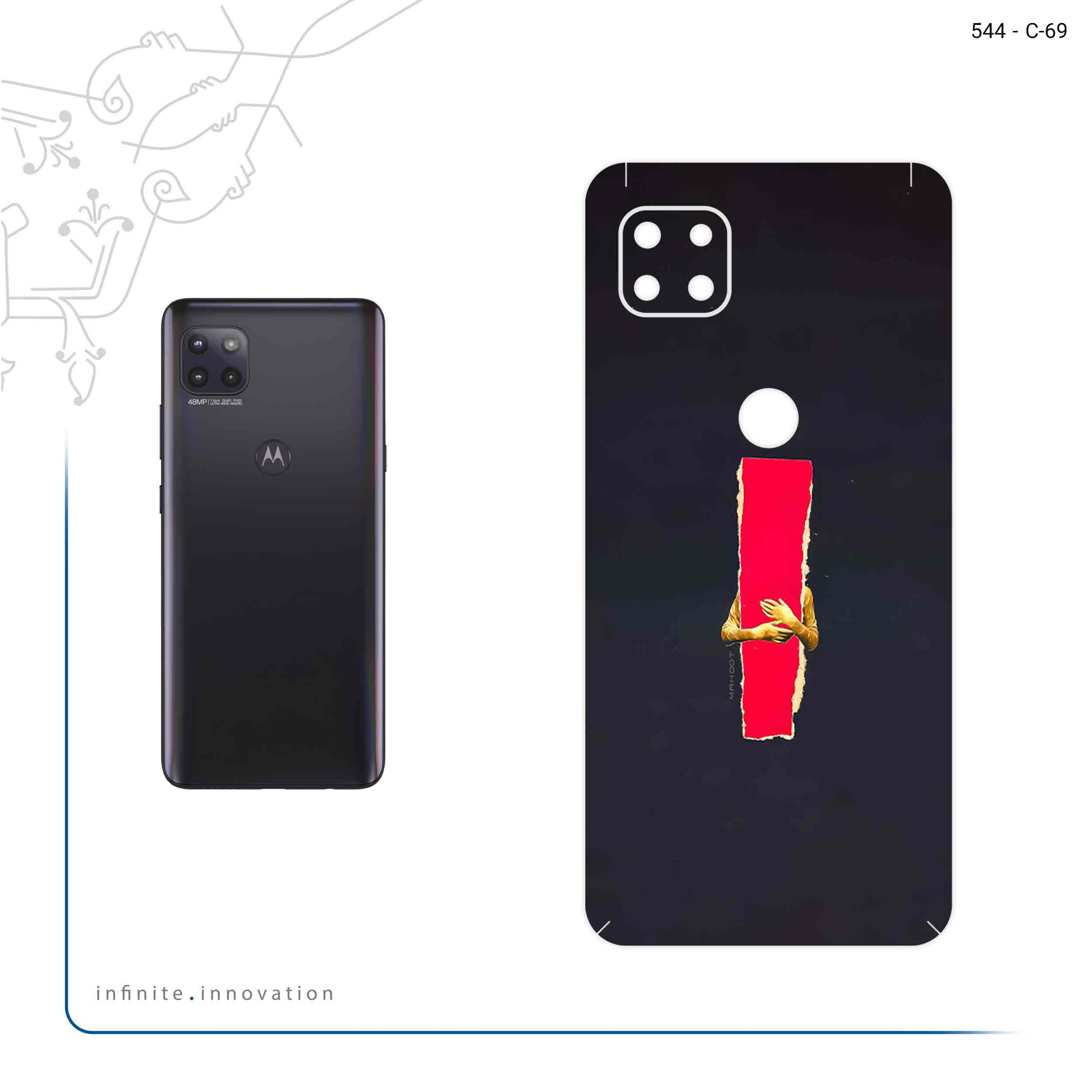 برچسب پوششی ماهوت مدل Collage of Embrace مناسب برای گوشی موبایل موتورولا MOTO G 5G