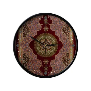 ساعت دیواری مدوپد طرح قالی قم ترنجی مدل C-Ghom140
