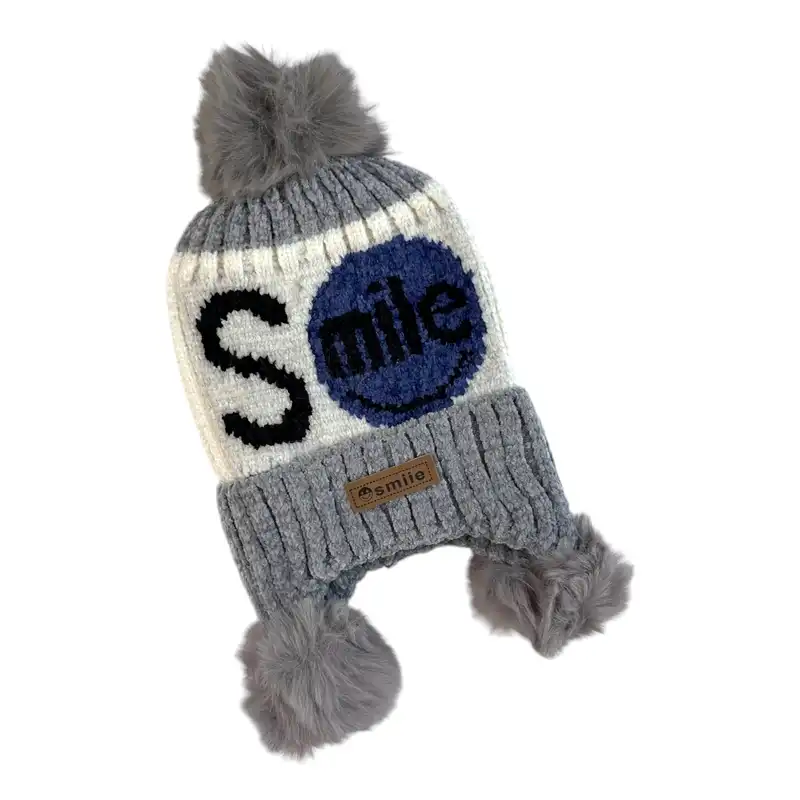 کلاه بافتنی بچگانه مدل اسمایل RO_187