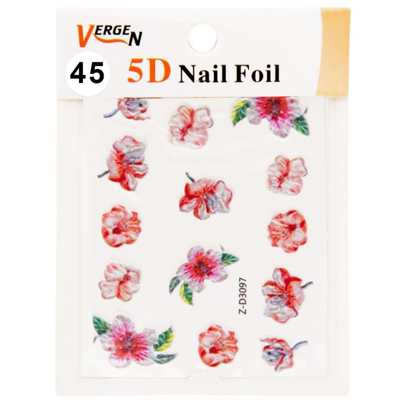 استیکر طراحی ناخن ورژن مدل GS125 مدل 45