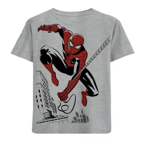 تی شرت آستین کوتاه بچگانه مدل مردعنکبوتی F819