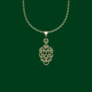 گردنبند طلا 18 عیار زنانه مدوپد مدل هندسی کد FF2-1-1192