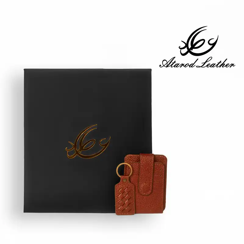 ست هدیه چرم عطارد مدل چرم طبیعی کد A62