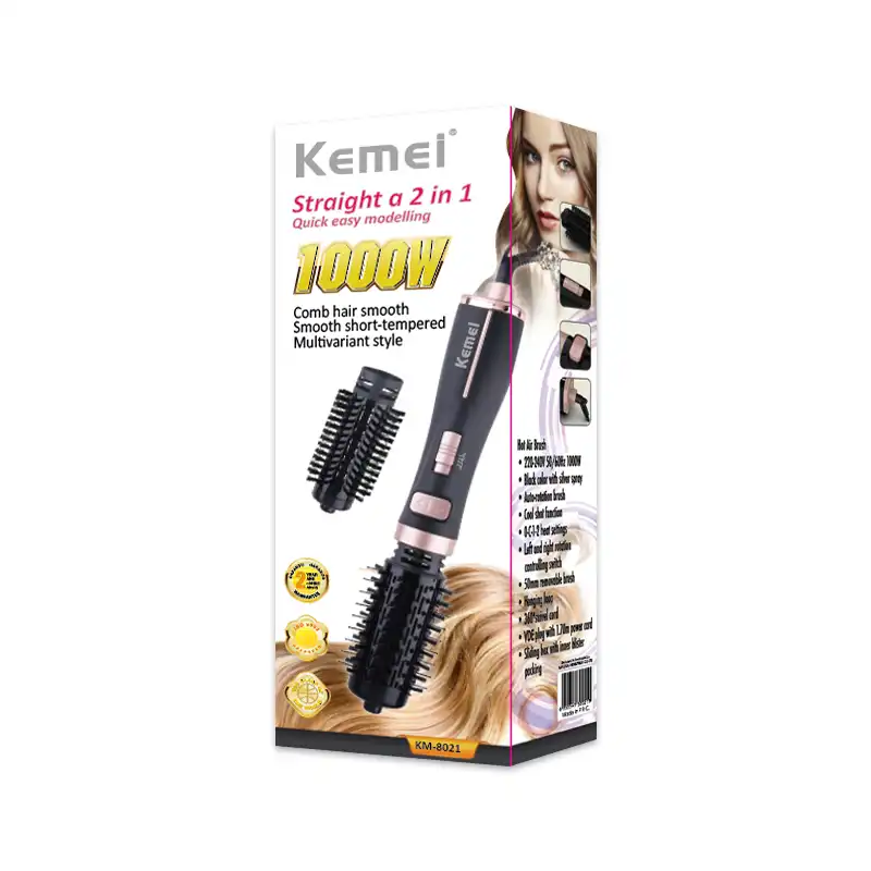 سشوار برس دار چرخشی کیمی مدل KM-8021