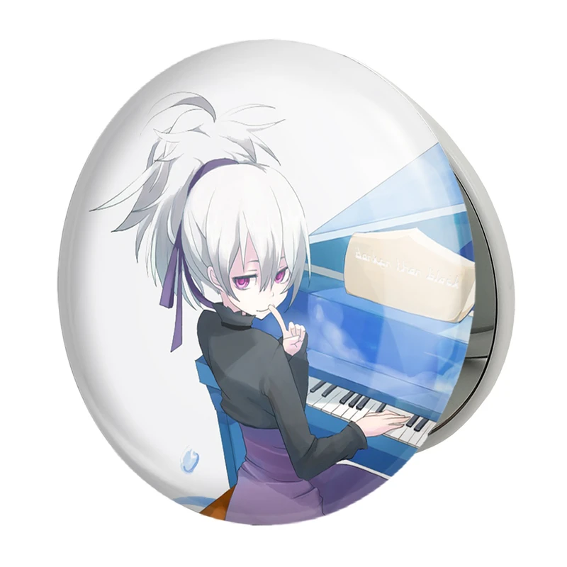 آینه جیبی خندالو طرح  یین انیمه تاریکتر از سیاهی ِDarker Than Black مدل تاشو کد 23435 