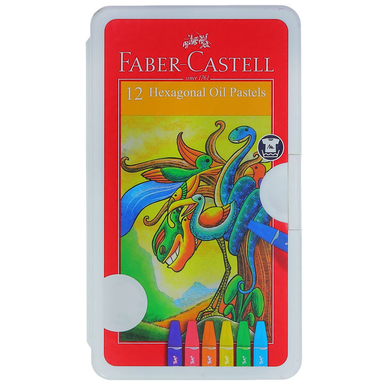 پاستل روغنی 12 رنگ فابرکاستل مدل 06