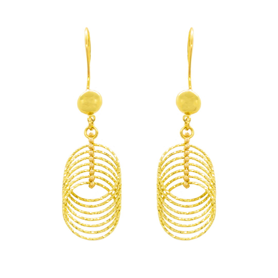 گوشواره طلا 18 عیار زنانه مدل A0029