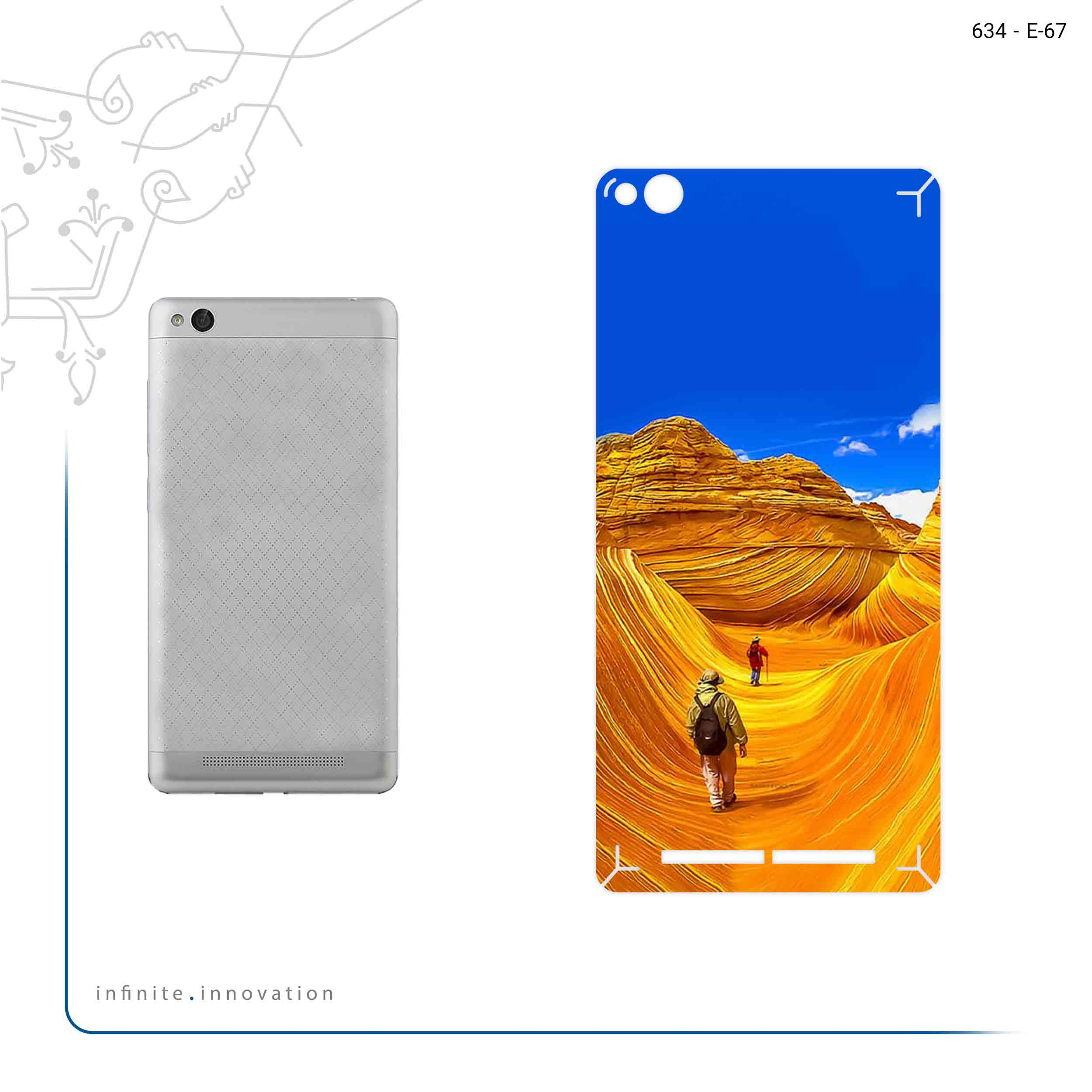 برچسب پوششی ماهوت مدل Amazing Rocks مناسب برای گوشی موبایل شیائومی Redmi 3