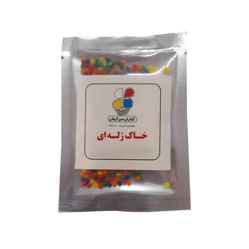 خاک ژله ای شرکت گلباران سبز گیلان مدل KHXZH وزن 10 گرم بسته 36 عددی