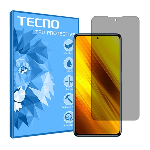 محافظ صفحه نمایش حریم شخصی تکنو مدل HyPRV مناسب برای گوشی موبایل شیائومی Poco X3