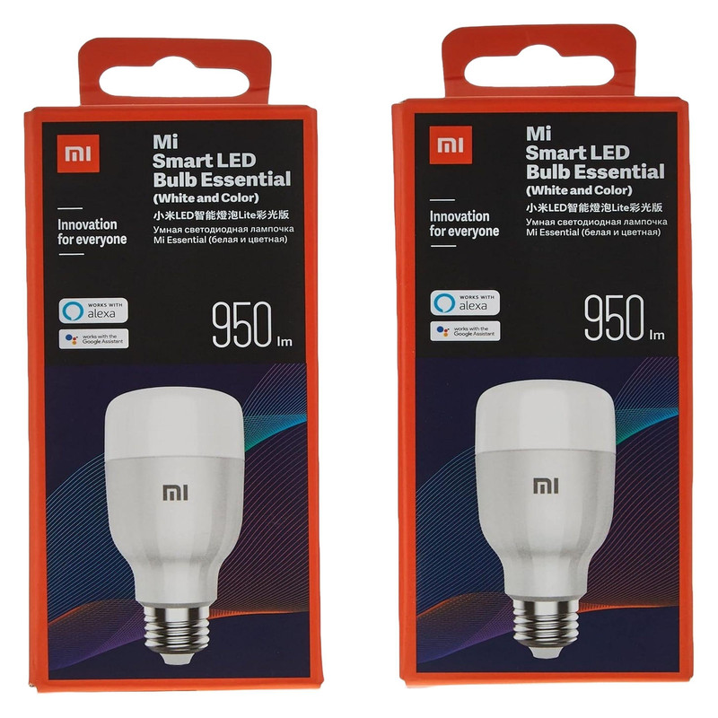 لامپ ال ای دی هوشمند 9 وات شیائومی مدل MJDPL01YL پایه E27 بسته دو عددی