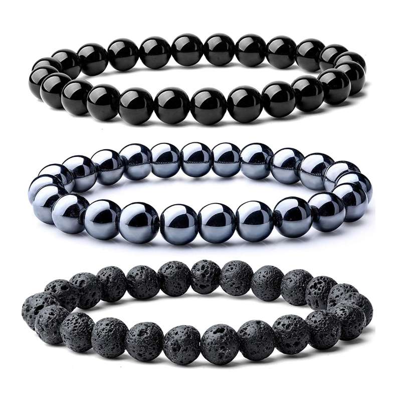 دستبند مردانه گالری شادونه مدل sh-02-3r مجموعه سه عددی