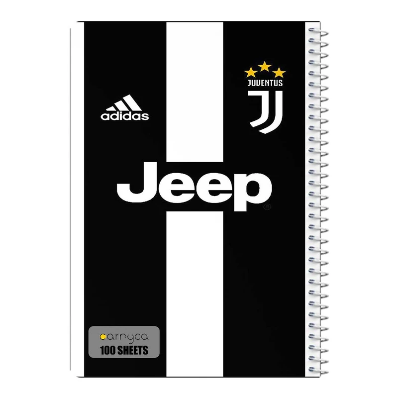 دفتر شطرنجی 100 برگ سیمی کارنیکا طرح یوونتوس Juventus کد 18528