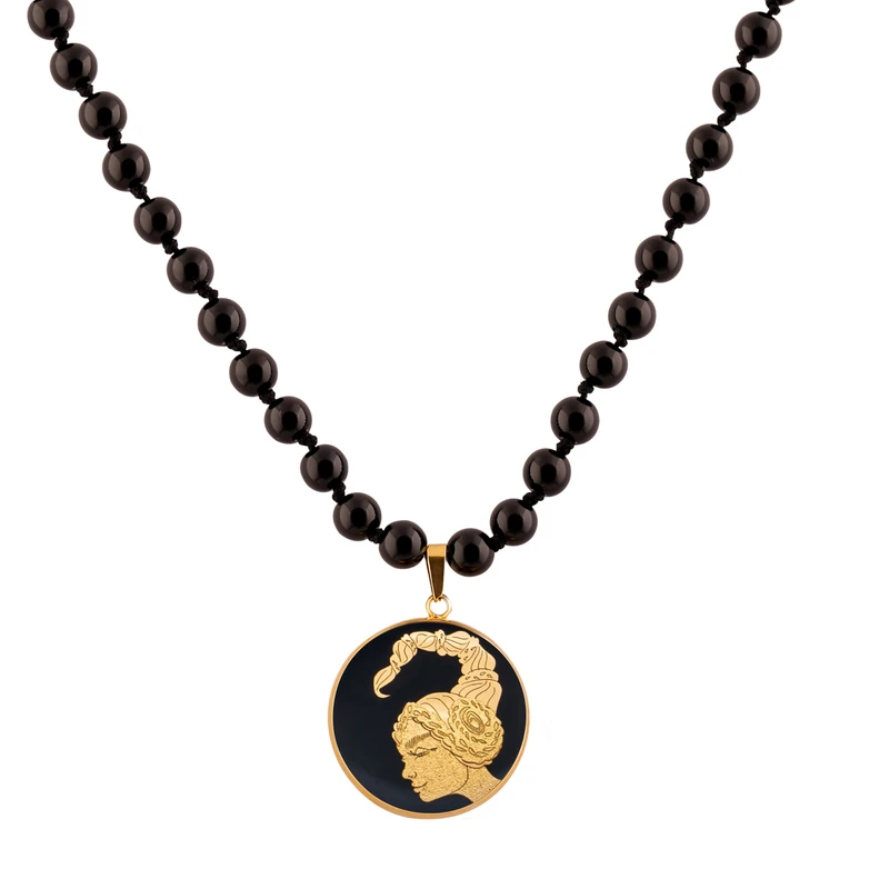 گردنبند زنانه دانژه طرح نماد آبان کد ZGBG04G6008