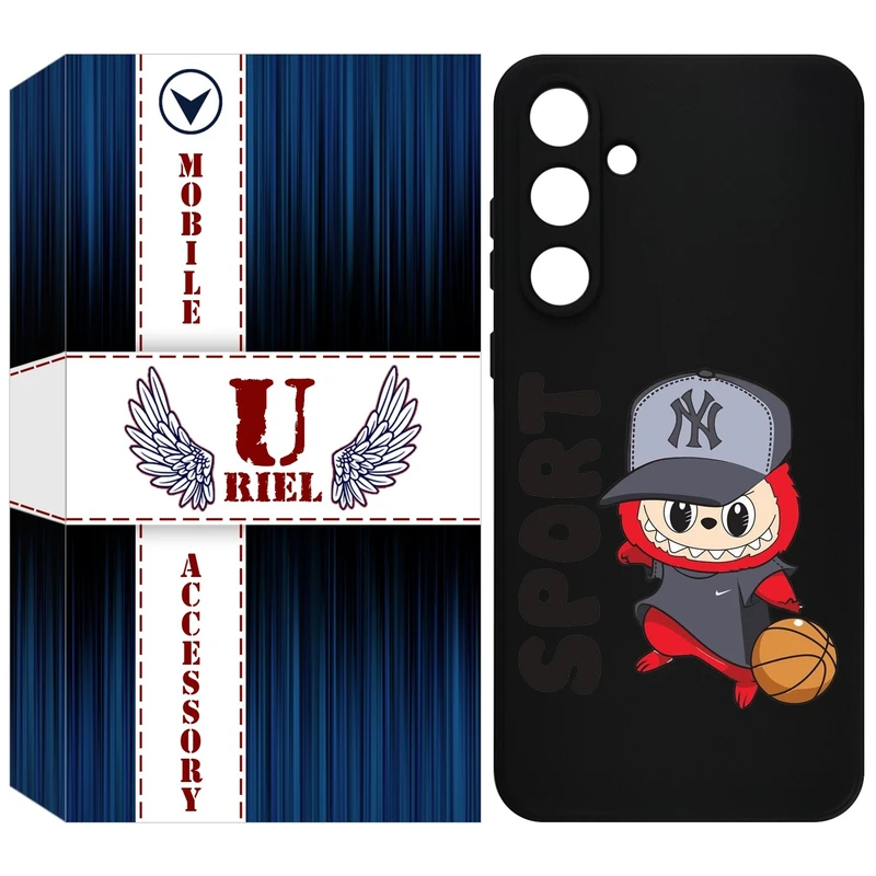 کاور یوریل مدل KSH کد 148 طرح عروسک لبوبو مناسب برای گوشی موبایل سامسونگ Galaxy A55