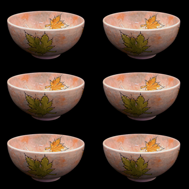 کاسه مدل پاییزی بسته 6 عددی