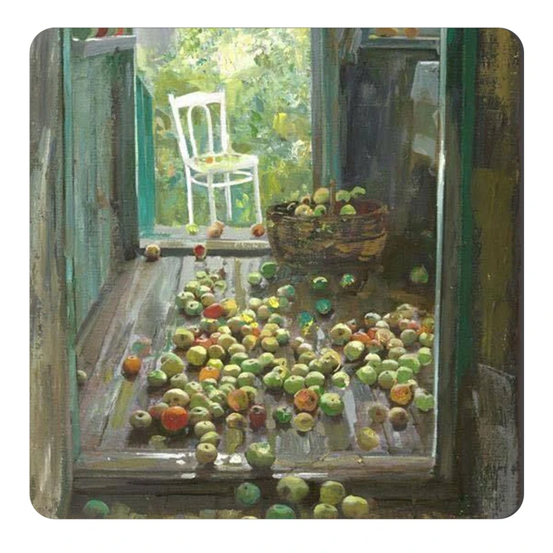 مگنت طرح کلبه روستایی و سیب کد wmg2770