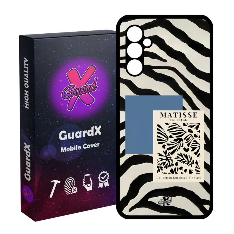 کاور گارد ایکس طرح Zebra مدل Glass10568 مناسب برای گوشی موبایل سامسونگ Galaxy A24/A24 4G/M34 5G