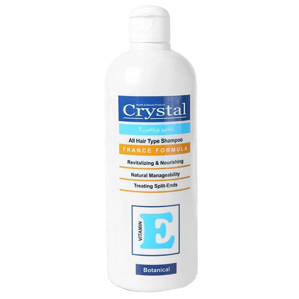 شامپو مو کریستال مدل ویتامین E کریستال حجم 400 میلی لیتر