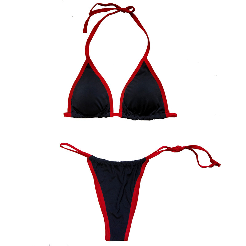 ست شورت و سوتین زنانه مدل نئونی رنگ قرمز