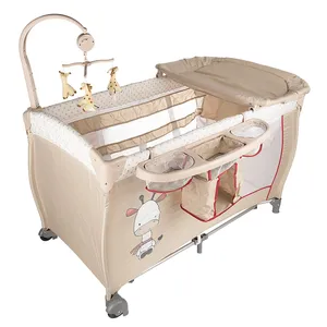 تخت و پارک بازی هاوک مدل Baby Center Giraffe