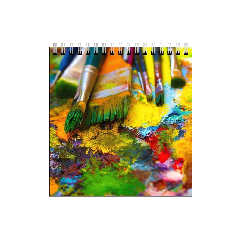 دفتر طراحی طرح قلمو رنگ روغن کد 2365783