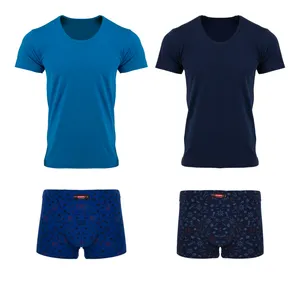 ست شورت و زیرپوش مردانه کیان تن پوش مدل 112813 مجموعه 2 عددی 