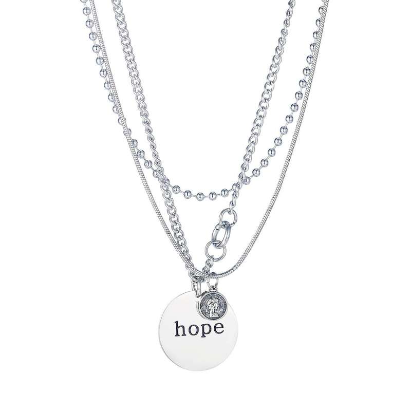 گردنبند زنانه گالری شمرون مدل Hope کد NEC657S0