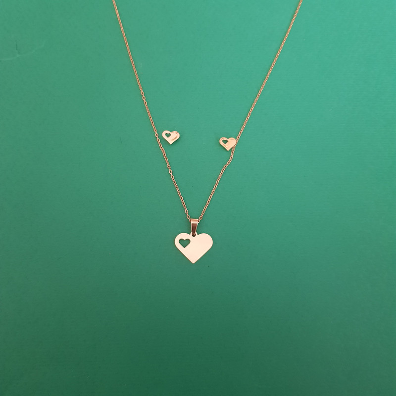 نیم ست زنانه مدل قلب