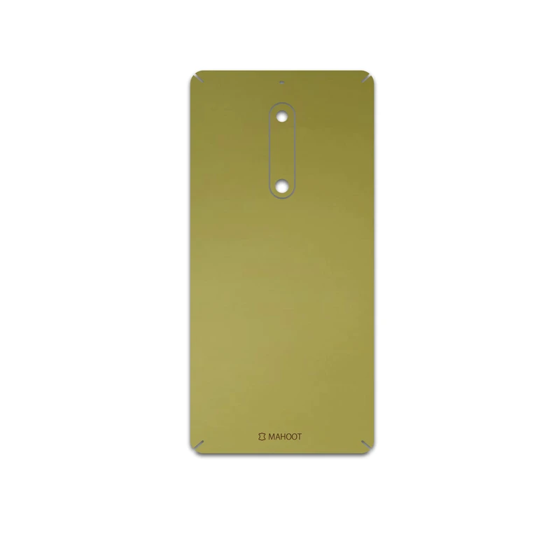 برچسب پوششی ماهوت مدل Matte-Gold مناسب برای گوشی موبایل نوکیا 5