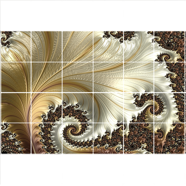 تایل سقفی طرح پارامتریک کد 3D1644-24 سایز 60x60 سانتی متر مجموعه 24 عددی
