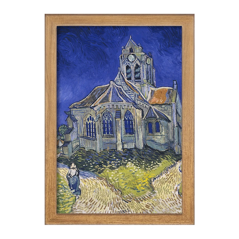 تابلو خندالو مدل کلیسای اوور ونسان ونگوگ (Van Gogh) کد 36827