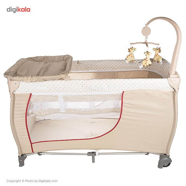 تخت و پارک بازی هاوک مدل Baby Center Giraffe