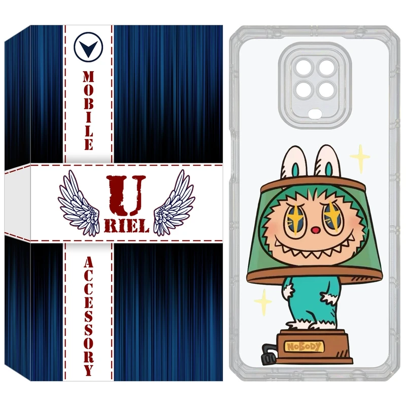 کاور یوریل قاب مدل Clear کد 126 طرح لبوبو Labubu مناسب برای گوشی موبایل شیائومی Redmi Note 9S / Note 9 Pro / Note 9 Pro Max