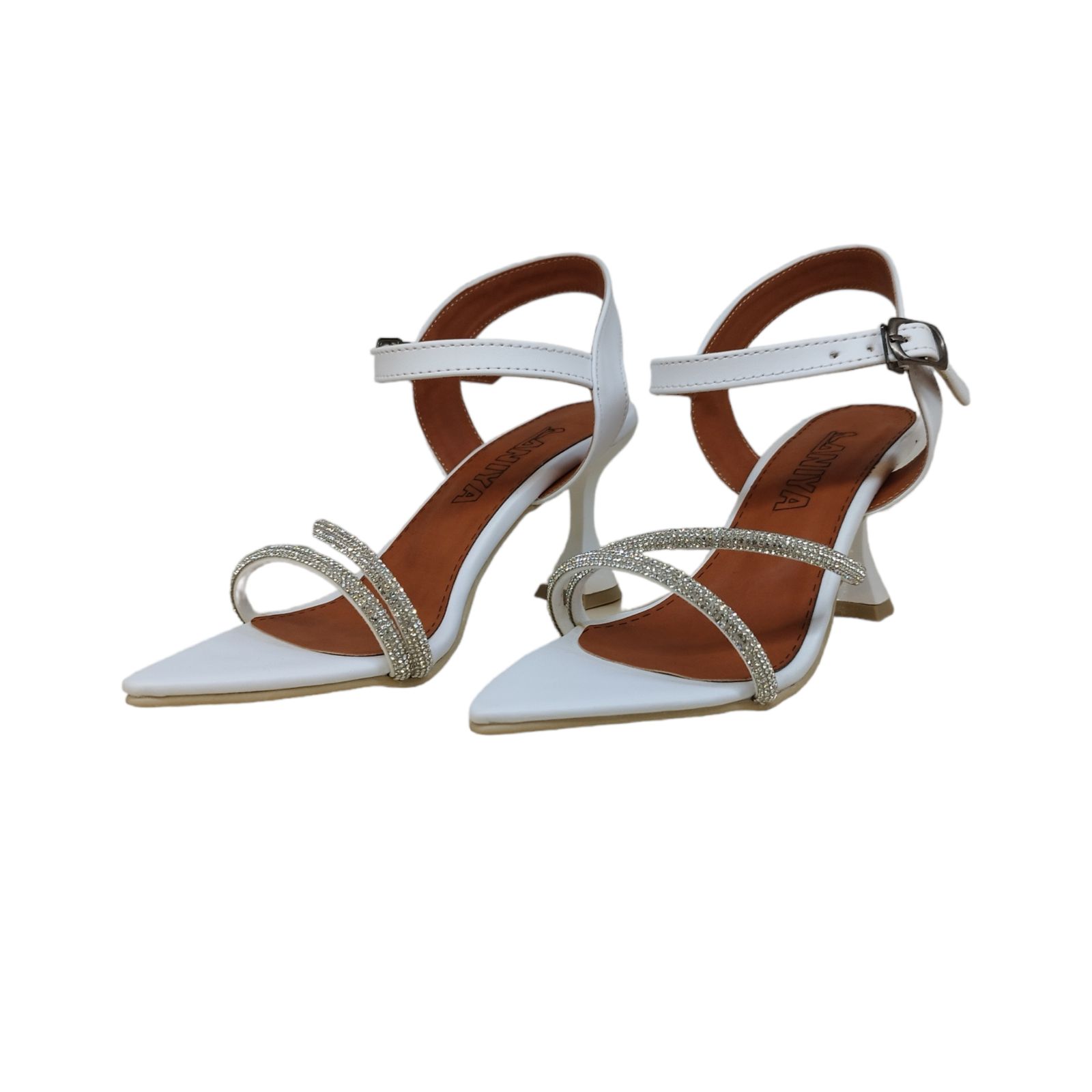 صندل زنانه مدل فرشـــــــــته بیاله نگینی رنگ سبز -  - 17