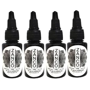  رنگ تتو زانکو مدل 001 حجم 20 میلی لیتر مجموعه 4 عددی