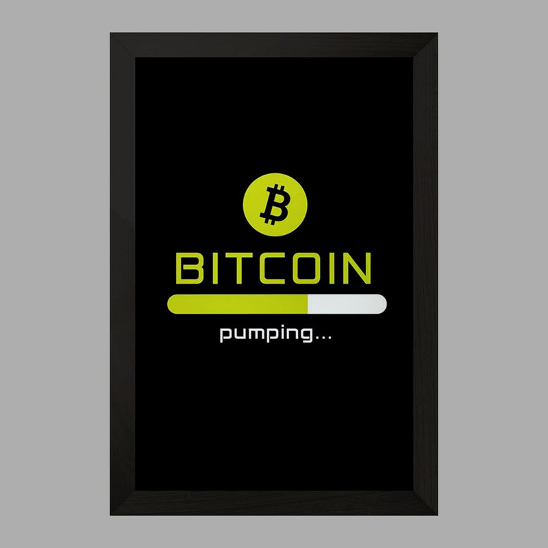 تابلو خندالو مدل ارز دیجیتال بیت کوین  کد 10898