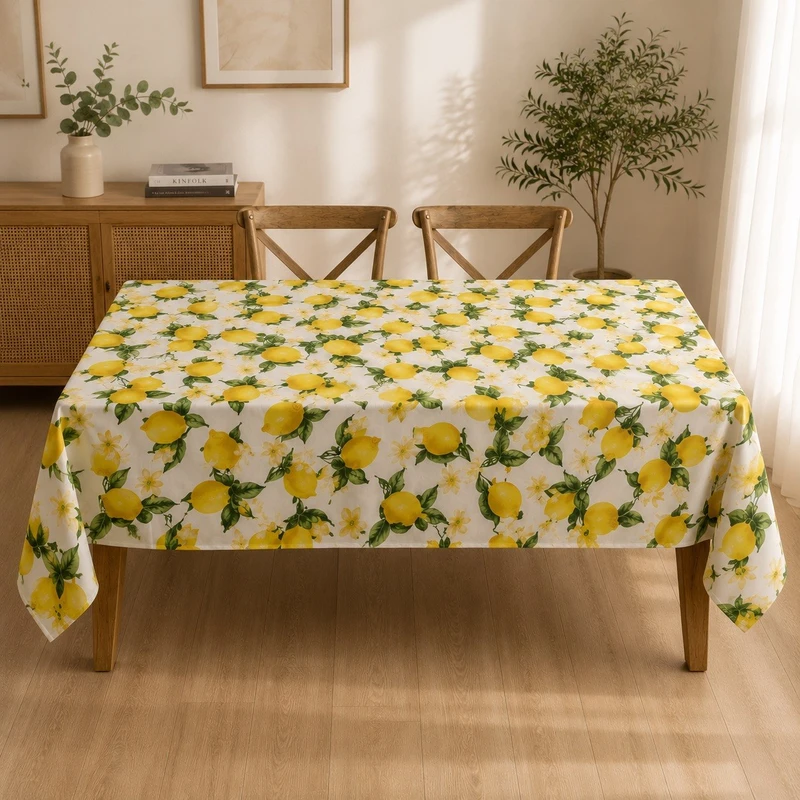 رومیزی مدل لیمو کد ۲۱ سایز 145x125 سانتی‌متر