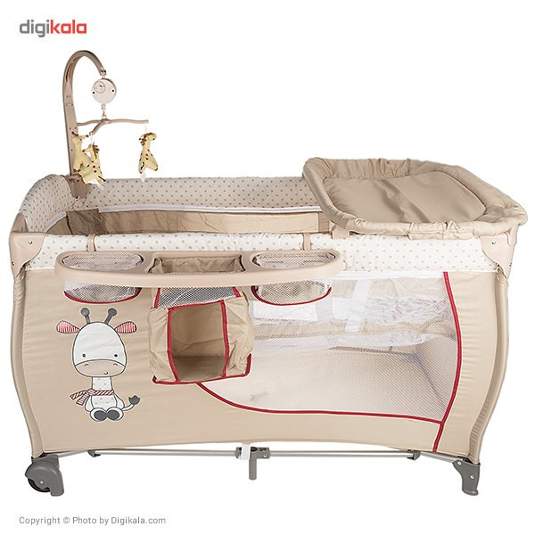 تخت و پارک بازی هاوک مدل Baby Center Giraffe