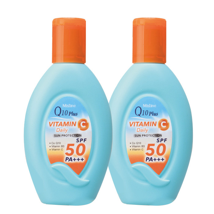 فلوئید ضد آفتاب بدون رنگ میستین SPF 50 مدل Q10 PLUS مناسب انواع پوست حجم 80 میلی لیتر فلوئید ضد آفتاب بدون رنگ میستین SPF 50 مدل Q10 PLUS مناسب انواع پوست حجم 80 میلی لیتر