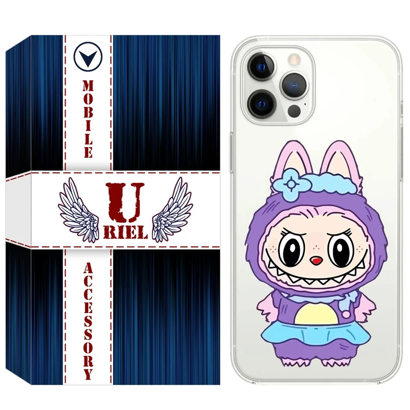 کاور یوریل مدل Clear کد 141 طرح لبوبو مناسب برای گوشی موبایل اپل iPhone 13 Pro Max