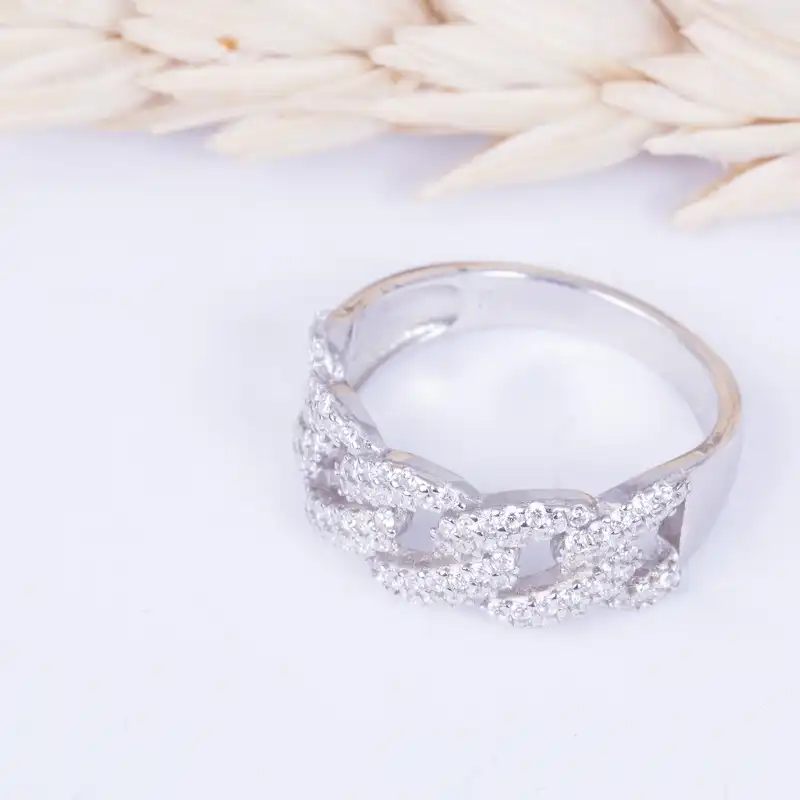 انگشتر نقره زنانه مدل GTA-204