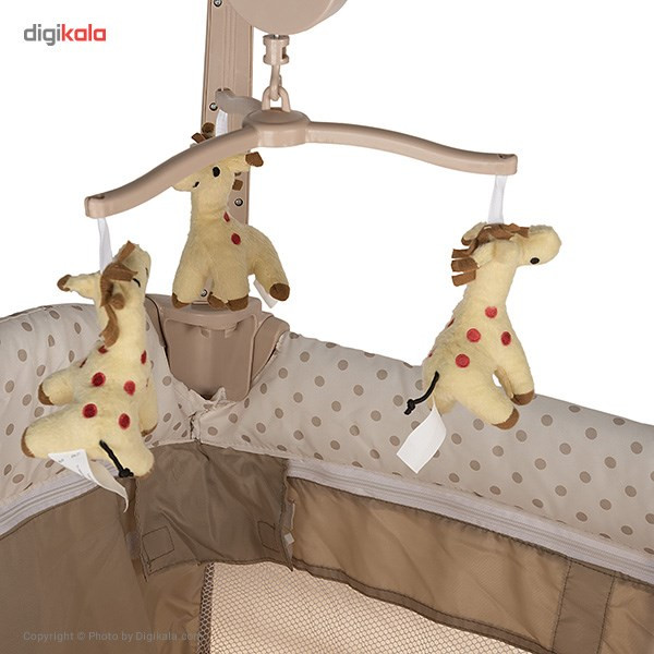 تخت و پارک بازی هاوک مدل Baby Center Giraffe