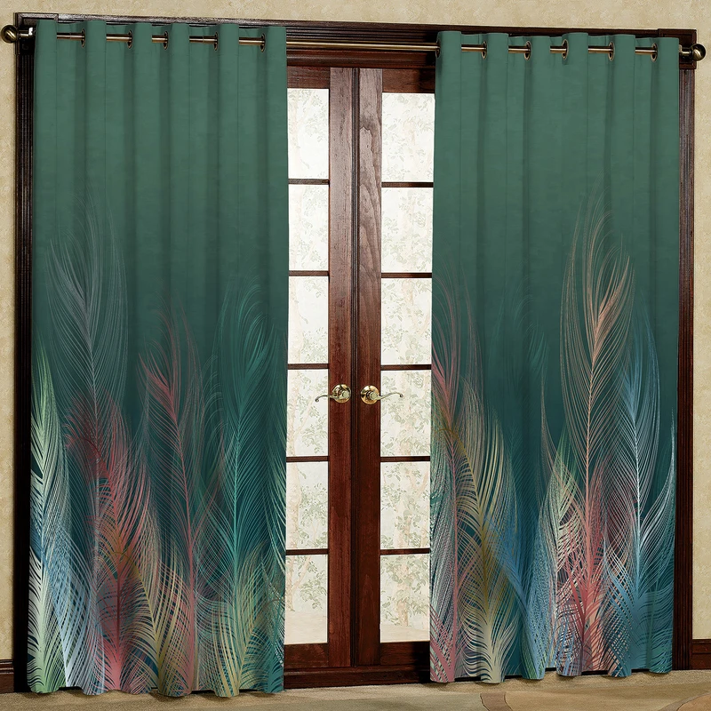 پرده مدل مخمل پانچی کد 2668T2 سایز 200x140 سانتی متر