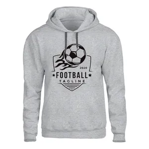 هودی مردانه مدل فوتبال کدZ47 رنگ طوسی