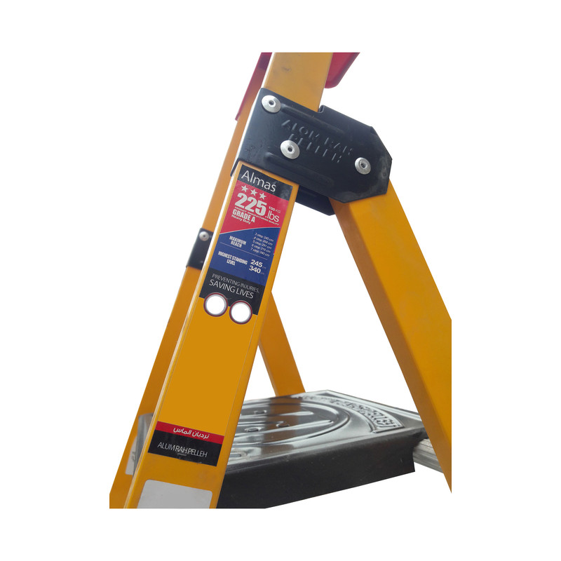 نردبان 5 پله آلوم پارس مدل الماس