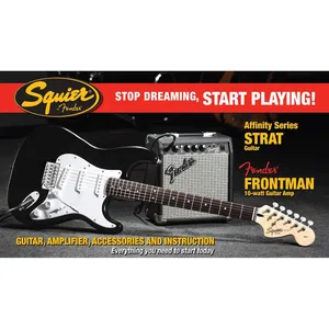 پکیج گیتار الکتریک فندر مدل Squier Affinity Series Stratocaster Black